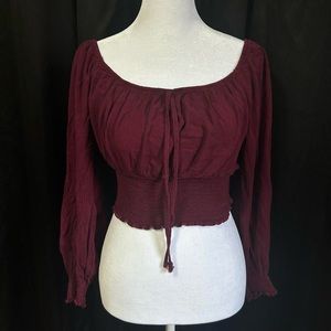 Women's Burgundy Top